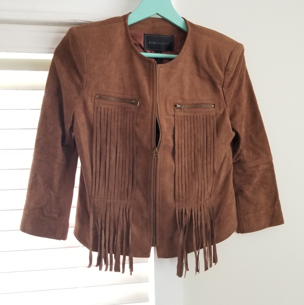 BCBGMAXAZRIA Tassel Jacket Size XXS